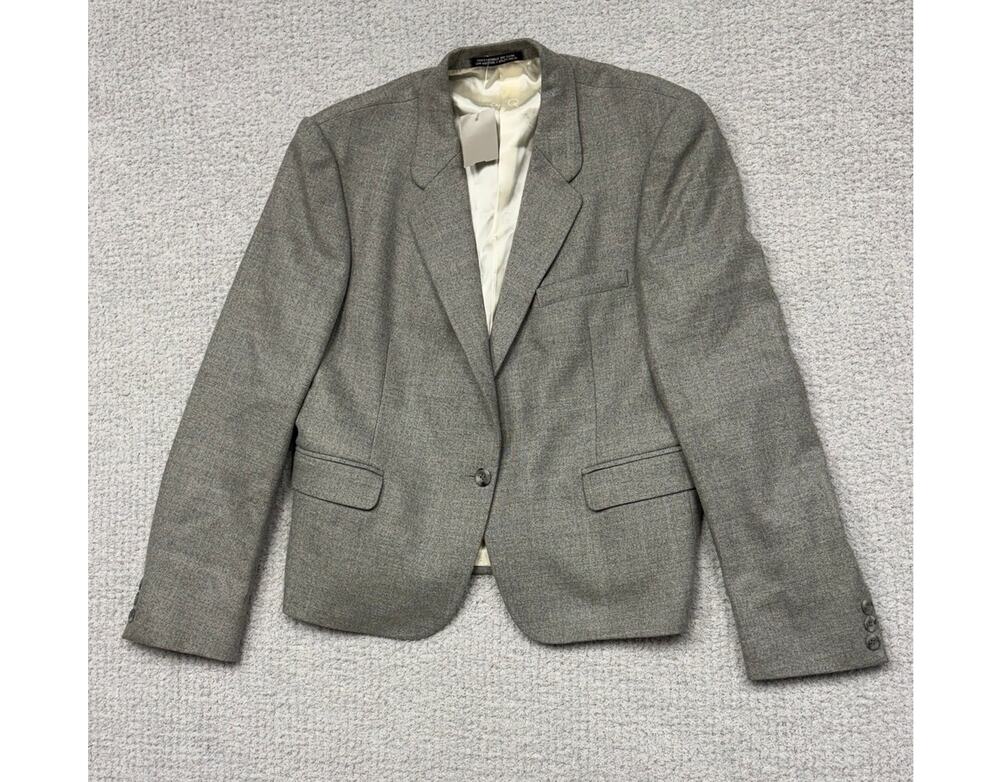 Christian Brooks Women's Grey Wool Blazer Size M #58933